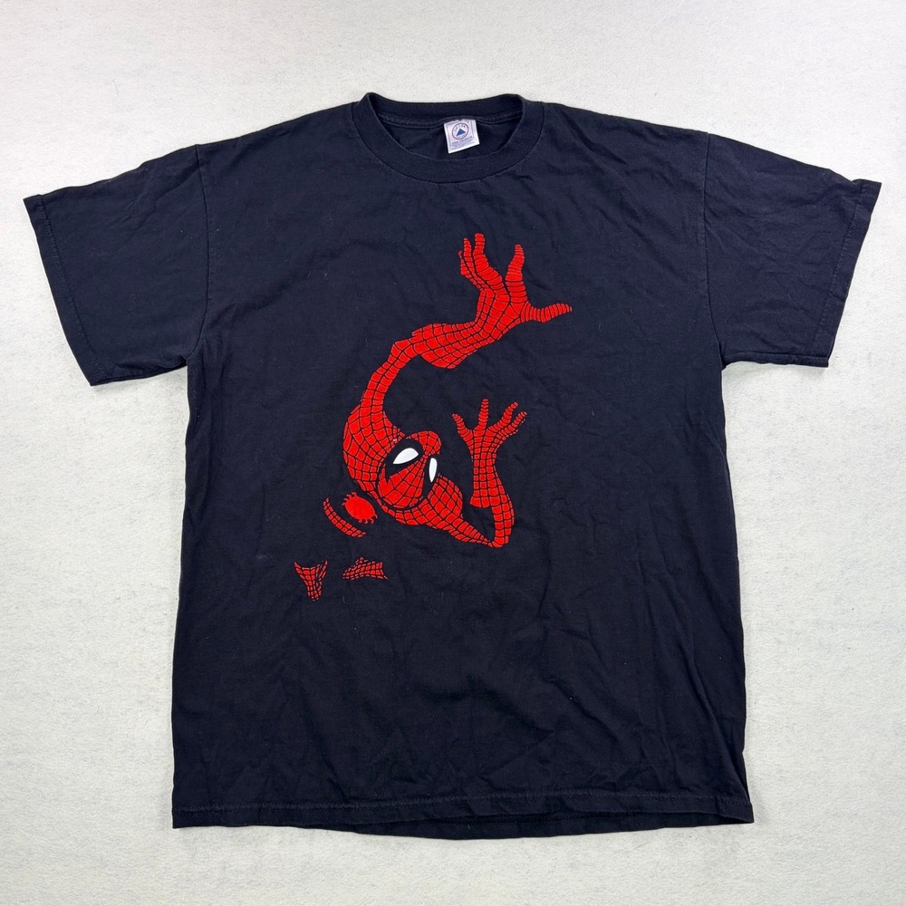 VTG Delta Pro Weight Spider-Man Graphic Tee Zendaya Black Mens Large Marvel